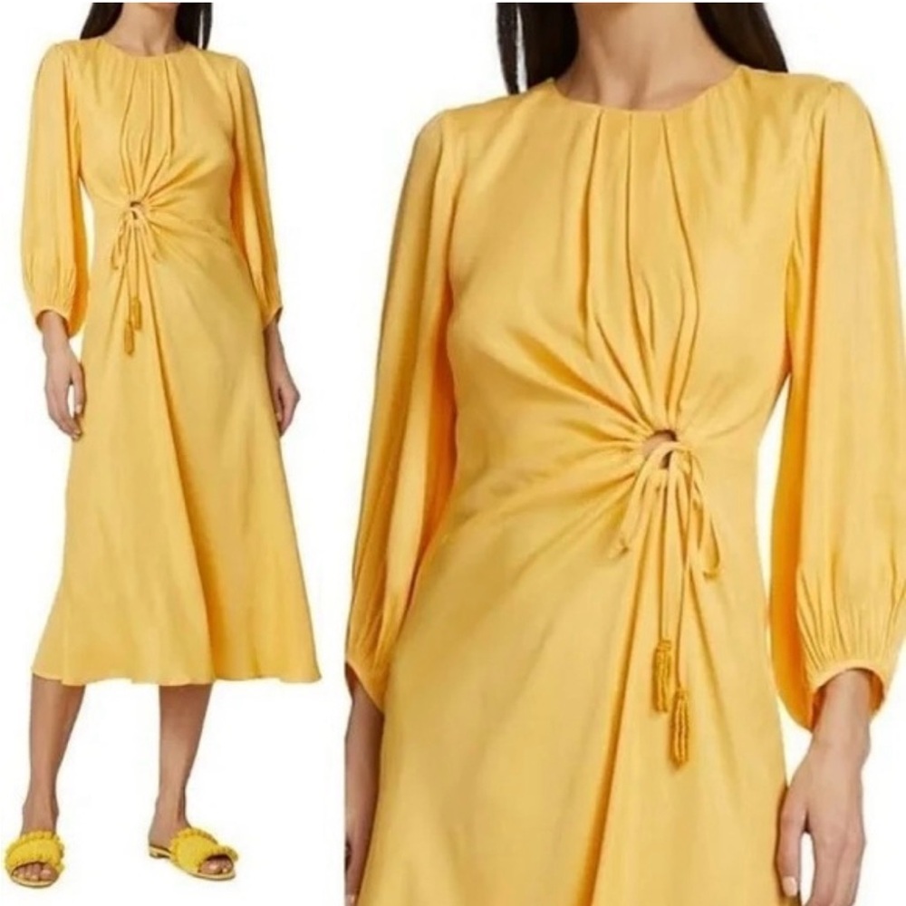 Moving Sale! Everything $30 Farm Rio Yellow Maxi Dress Sz L